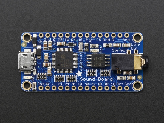 Audio FX Sound Board - WAV/OGG Trigger 2MB Flash - Adafruit 2133